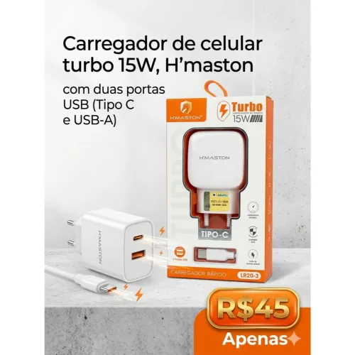 Carregador de celular turbo