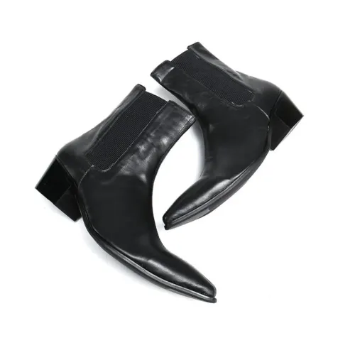 Bota de Couro Chelsea Cano Alto Masculina