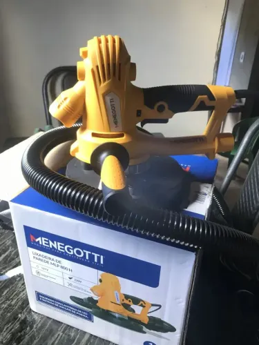 Lixadeira de parede profissional Menegotti 800w pronta entrega