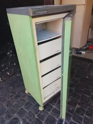 Frezzer 220v Entrego 530,00. Ele tem 170litros .