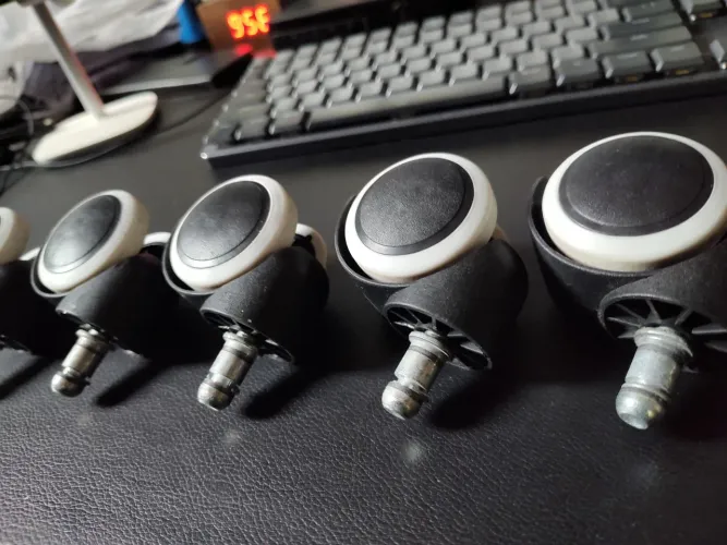 Kit 5 rodízios cadeira escritório home office semi novo 