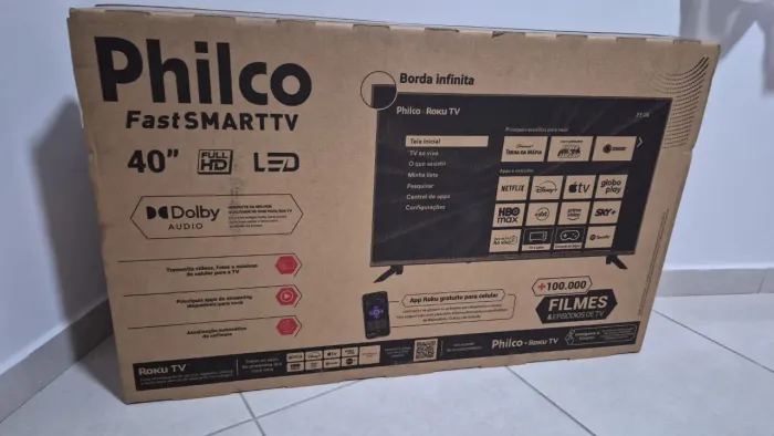 Vende-se TV 40" Philco Fast SMARTTV