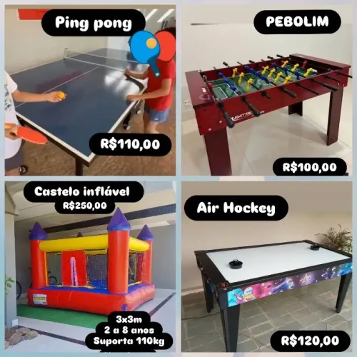 Brinquedos para festa locação 