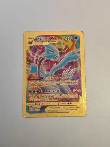 Carta Pokémon Kyurem Vmax Dourada Colecionável (Usado)