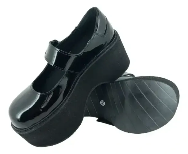 SAPATO BONECA VERNIZ PLATAFORMA SOLADO CANOA VILELA BOOTS