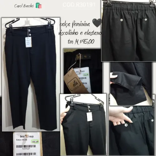 Calça feminina viscolinho