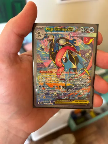 Pokemon Mega Greninja Ex Caos Ascendente 116 Ilustração Especial