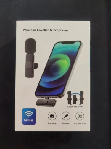 Microfone de lapela sem fio - NOVO NA CAIXA