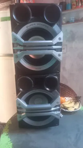 2 duas caixa de som panasonic usada