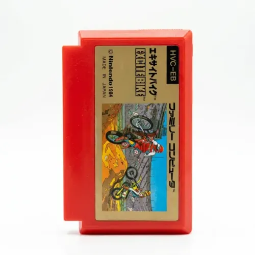 Jogo Excitebike Famicom Original Japonês Completo C/ Caixa