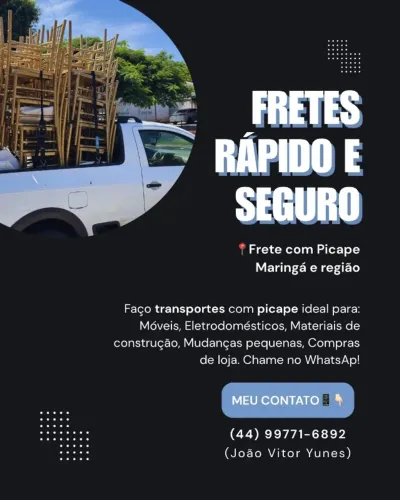 Frete rápido, seguro e com responsabilidade!