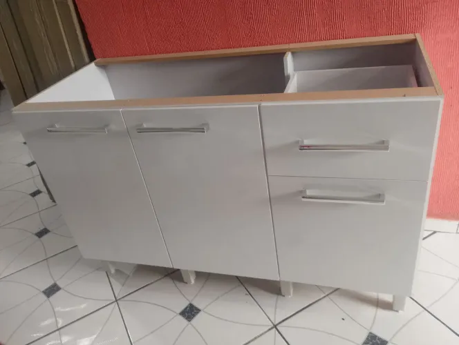 BALCÃO DE COZINHA 1,20m - NOVO E MONTADO