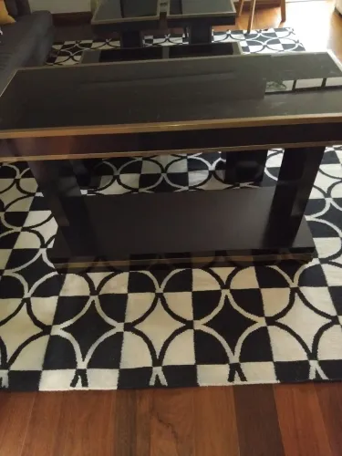 Kit,mesa  modular+ mesa de centro+ duas mesas de apoio vantage anos 1970