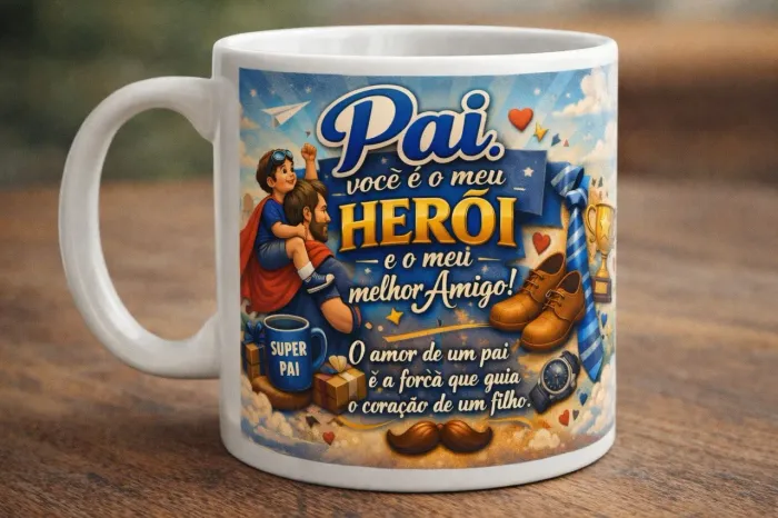 CANECA PERSONALIZADA DIA DOS PAIS 325ML