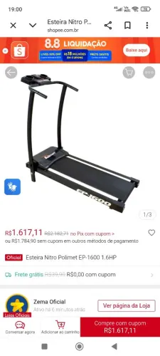 Oportunidade, esteira ergométrica,semi nova , funcionando perfeitamente 