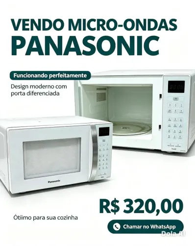 Micro-ondas Panasonic 127 volts funcionando perfeitamente
