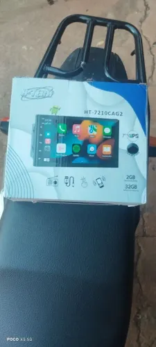 VENDO Multimídia 2DIN H TEC Carplay Android GPS Bluetooth HT7210CA nova nunca usada.