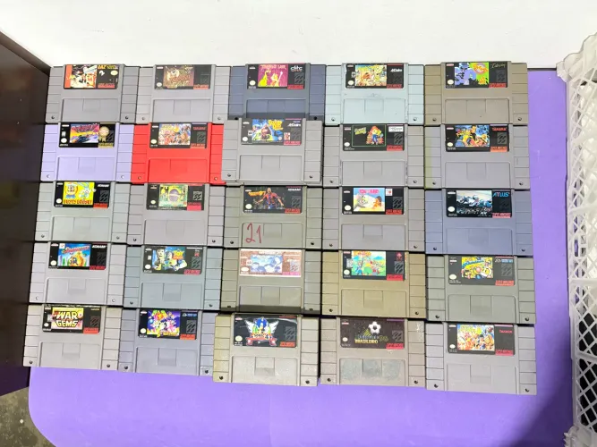 Super nintendo jogos. Super nes cartucho