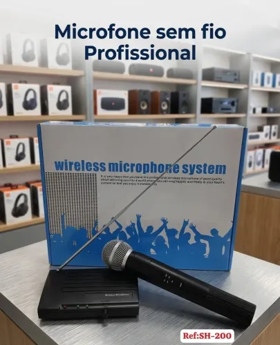 Microfone sem Fio para igreja festas e eventos com base