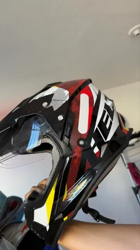 Capacete Helt Cross Drakar Com Óculos E Viseira Dupla