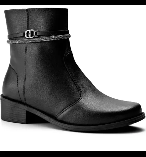 Coturno cano curto feminino 