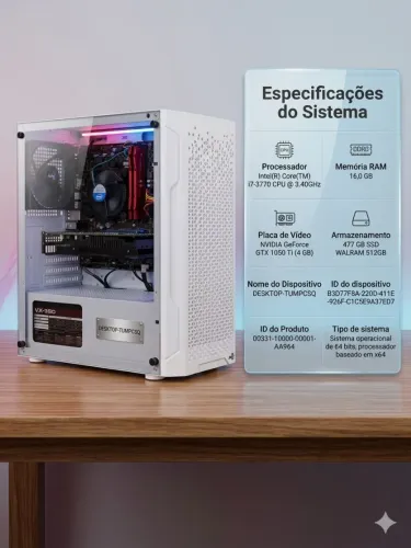 CPU GAMER - PC em até 10x no cartão