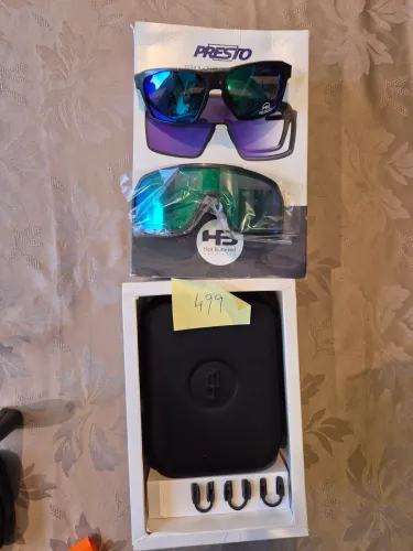 Óculos Presto Grafeno Grau + Lente Solar Polarizada + Lente Ciclismo/Corrida HB Novo