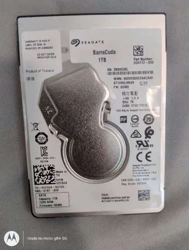 HD 1TB Seagate BarraCuda Pro - 7200RPM