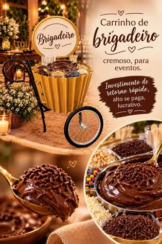 Carrinho de brigadeiro para Eventos.