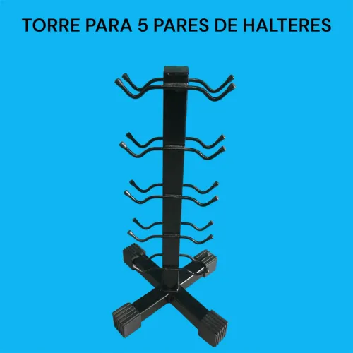 Torre Para 5 Pares De Halteres