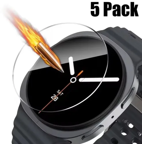 Película relógio / Smartwatch vidro temperado / Kit 5 44mm