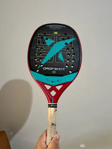 Raquete De Beach Tennis Drop Shot Centauro 5.0 Bt Cor Preto