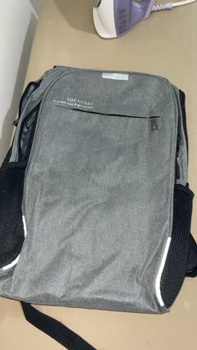 Mochila Cinzenta SHENGSHI - Casual e Prática