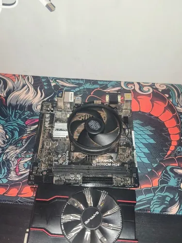 Placa mãe +Kit Intel i5 de 8° + placa rx550