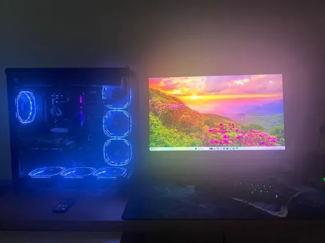 Pc gamer completo semi novo com peças adicionais