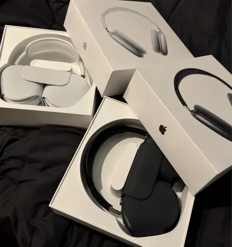 Fones bluetooth Air Pods Max Linha premium luxury com bolsa de courino