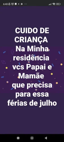 CUIDO DE CRIANÇAS 