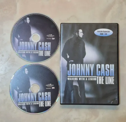 CD + DVD JHONNY CASH WALKING WITH A LEGEND THE LINE RARO ÓTIMO ESTADO MÍDIAS EXCELENTES