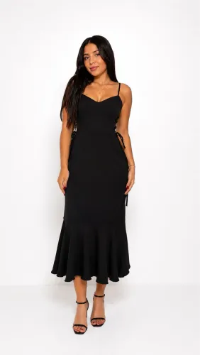 Vestido Midi Preto de Alcinha
