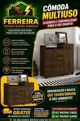 Cômoda brilhante