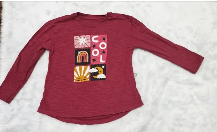 Blusa infantil manga longa
