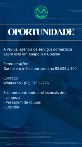 DIARISTA/DOMÉSTICA- Goiânia