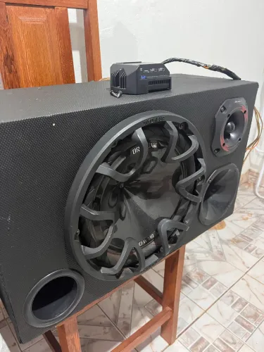 Caixa Trio Bravox + Módulo Amplificador Steson