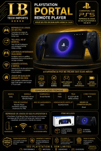 PLAYSTATION PORTAL REMOTE PLAYER BLACK - NOVO
