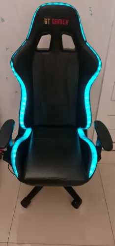 Cadeira Gamer RGB LED - Impecável + Power Bank Incluso!