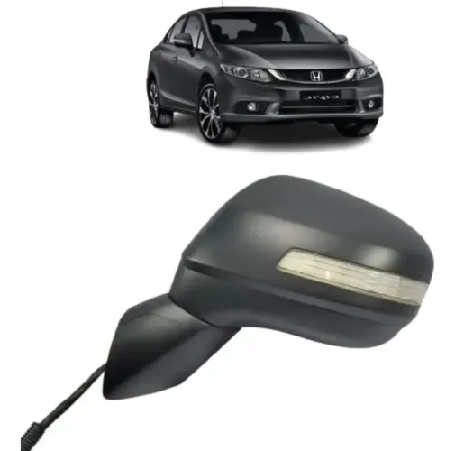 Retrovisor Honda Civic 2013/2016 Com Pisca Lado Esquerdo (Usado)