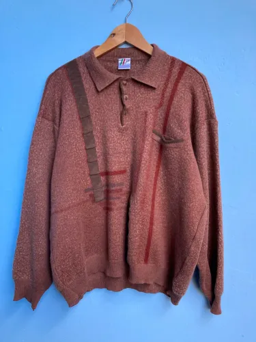 Blusa Lã Vintage Anos 90 Studio Pitti Firenze, Tam G