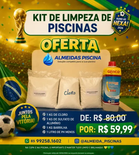 Produtos para limpeza de piscina