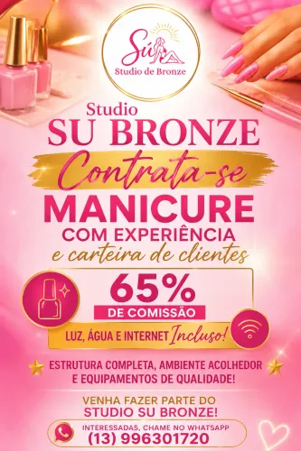 Contrata-se manicure com experiência 