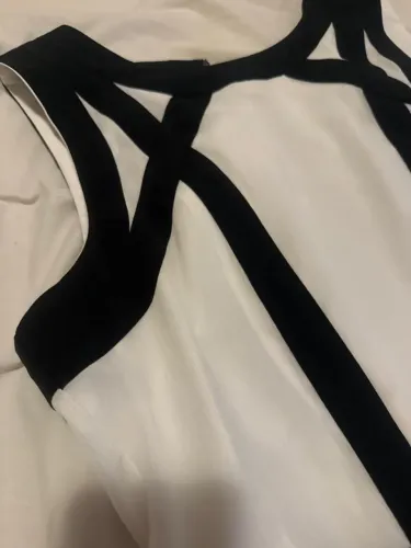 Vestido de Crepe de Seda Forrado